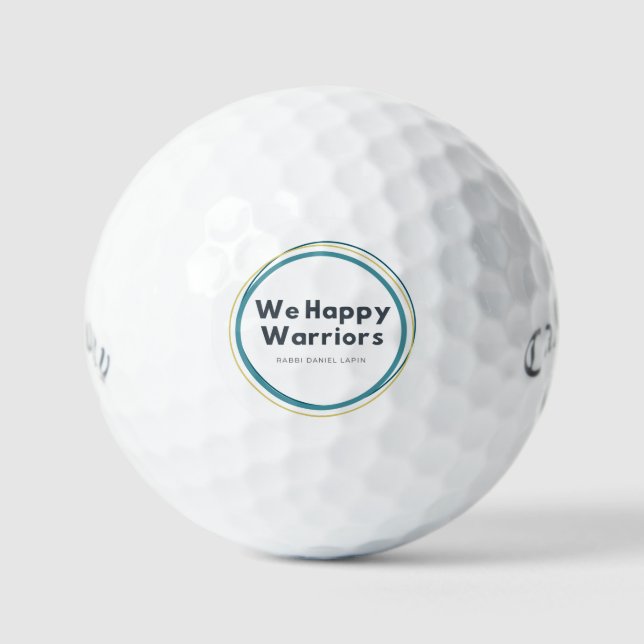 Balles De Golf Le Golf de Happy Warriors (Recto)