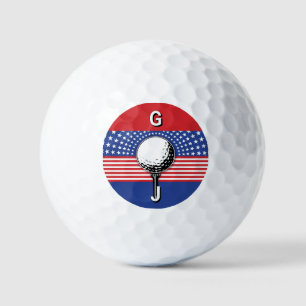 Balles De Golf Le golf patriotique américain
