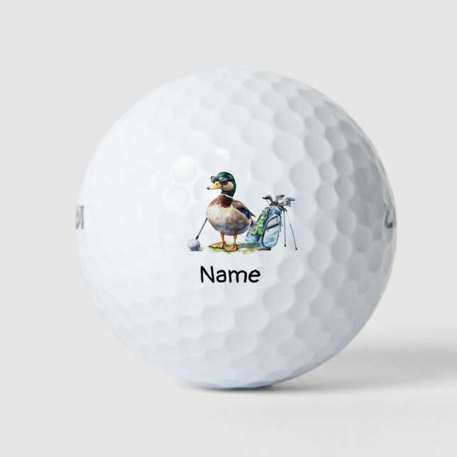 Balles De Golf Le golfeur canard joue au golf (Devant)