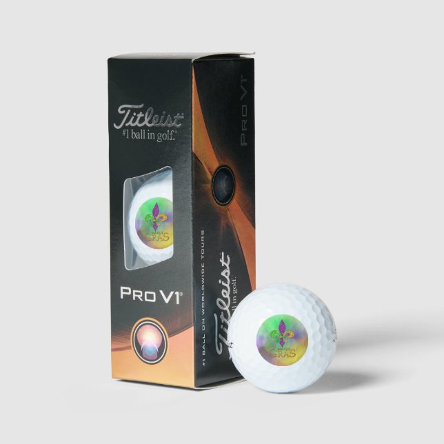 Balles De Golf Le Joe festif de SlipperyJoe thème Mardi Gras viol (Conditionnement)