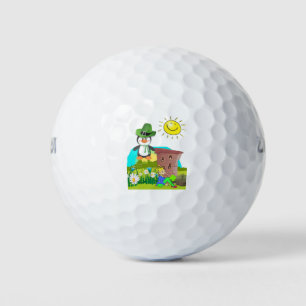 Balles De Golf le jour de saint-patrick pingouin leprechaun