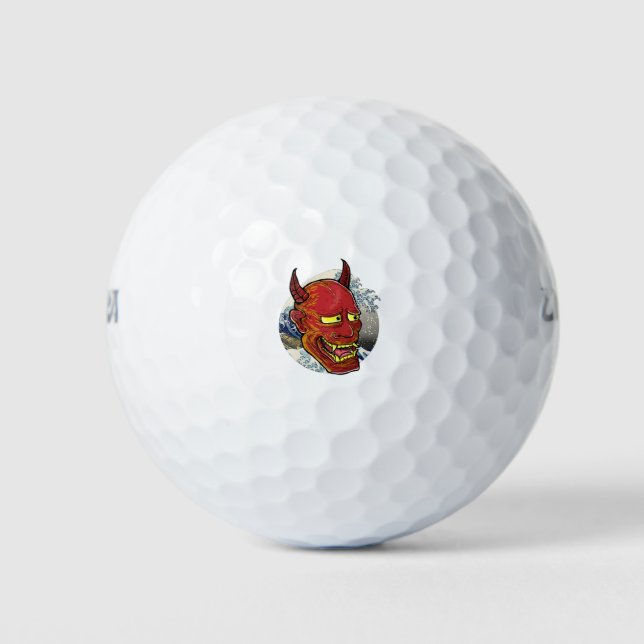 Balles De Golf Le masque japonais Hannya (Devant)