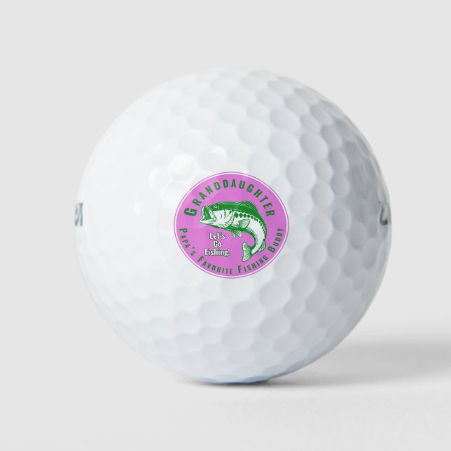 Balles De Golf Le meilleur compagnon de pêche de Papa (Devant)