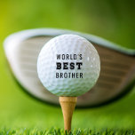Balles De Golf Le meilleur mailtering sportif de frère du monde<br><div class="desc">Un cadeau amusant et unique pour le meilleur frère amoureux du golf au monde! "World's Best Brother" est écrit dans la typographie noire moderne. "Best" est écrit en lettres de type sport.</div>