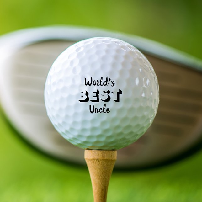 Balles De Golf Le meilleur oncle du monde (Créateur téléchargé)