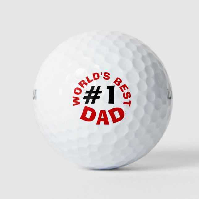 Balles De Golf Le meilleur papa du monde (Devant)