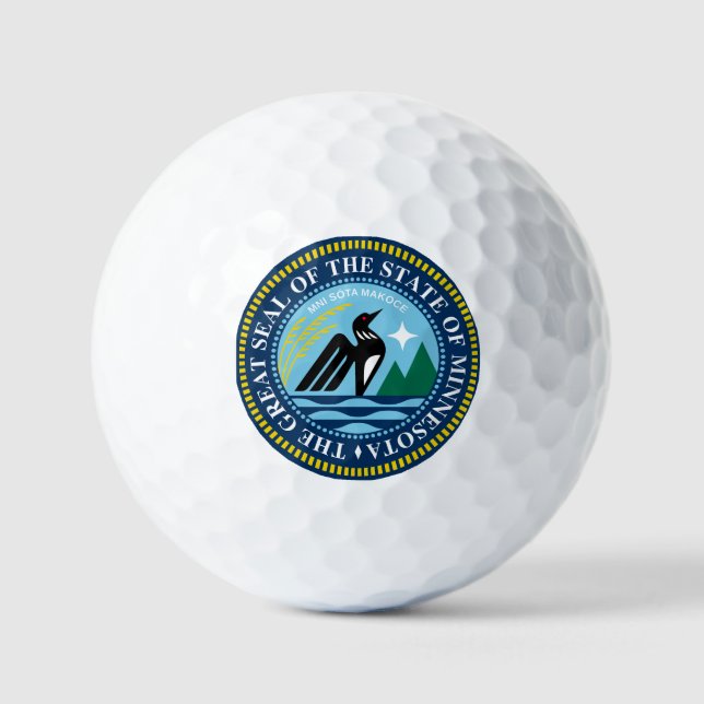 Balles De Golf Le nouveau drapeau de l'État du Minnesota (Recto)