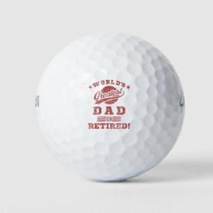 Balles De Golf Le plus grand papa retraité du monde