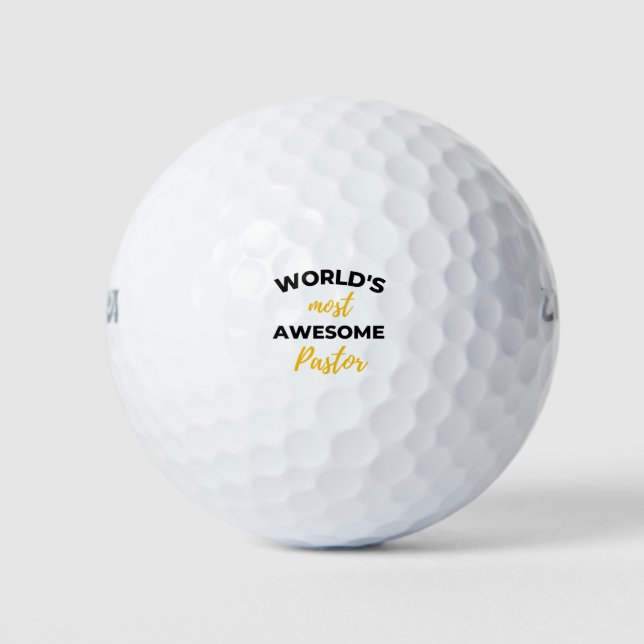 Balles De Golf Le plus merveilleux Pastor bl du monde (Devant)