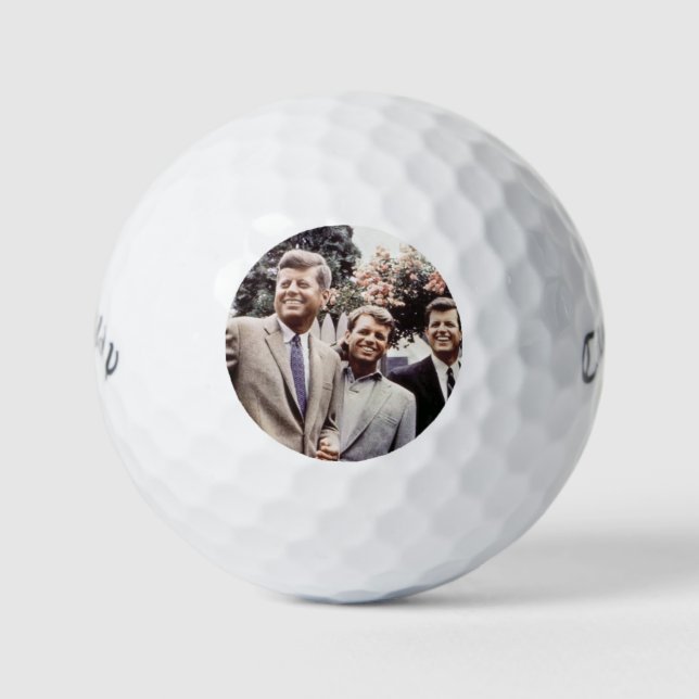 Balles De Golf Le président américain John Kennedy & Robert & Ted (Devant)