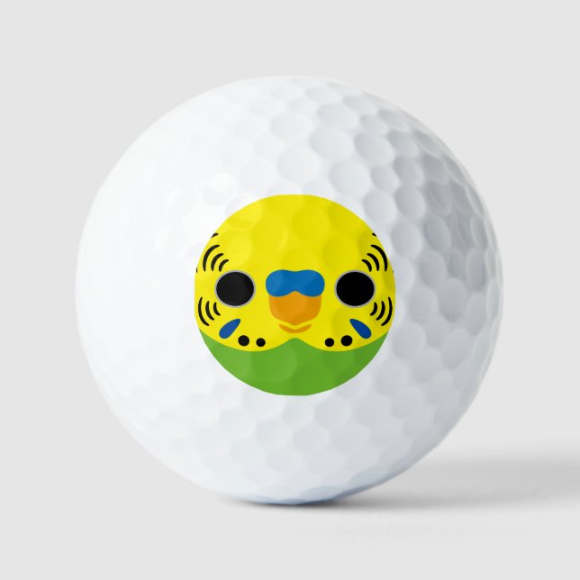 Balles De Golf Le visage d'un perruche mâle normal (Recto)