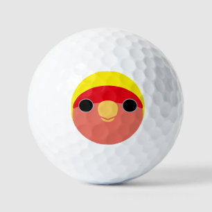 Balles De Golf Le visage d'une inséparable à face rose américaine
