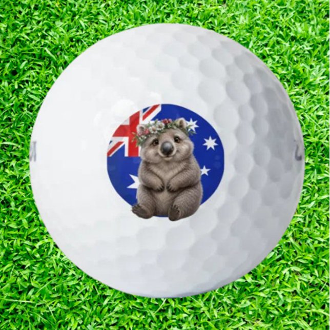 Balles De Golf Le wombat le plus mignon d'Australie ( Aussie Cutest Wombat Golf Balls bring personality and playfulness to every round)