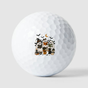 Balles De Golf Lecture de livres de fantômes effrayants Halloween
