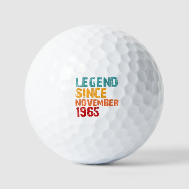 Balles De Golf Legend 1965 60th Birthday Gifts for Men Women 60 Y (Recto)
