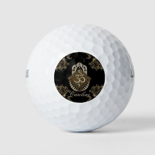 Balles De Golf L'élégant panneau Ohm. (Devant)