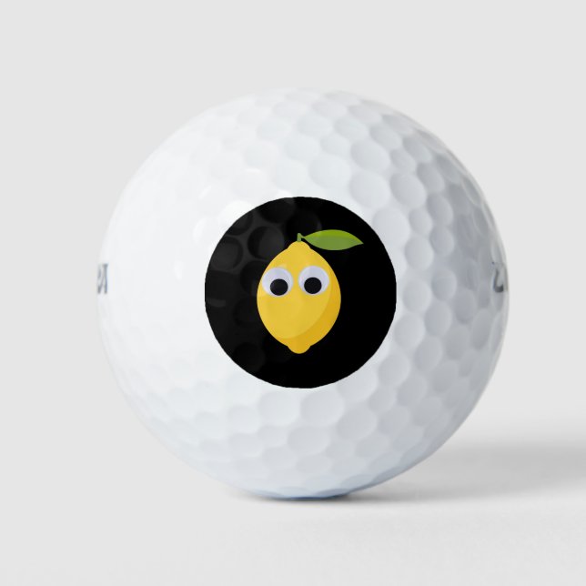 Balles De Golf Lemon, sweet fruit with googly eyes (Devant)