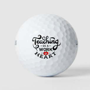 Balles De Golf L'enseignement est un travail de coeur apprécié pa