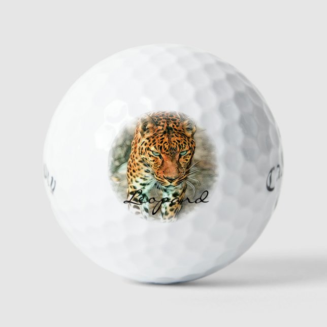 Balles De Golf Leopard (Recto)