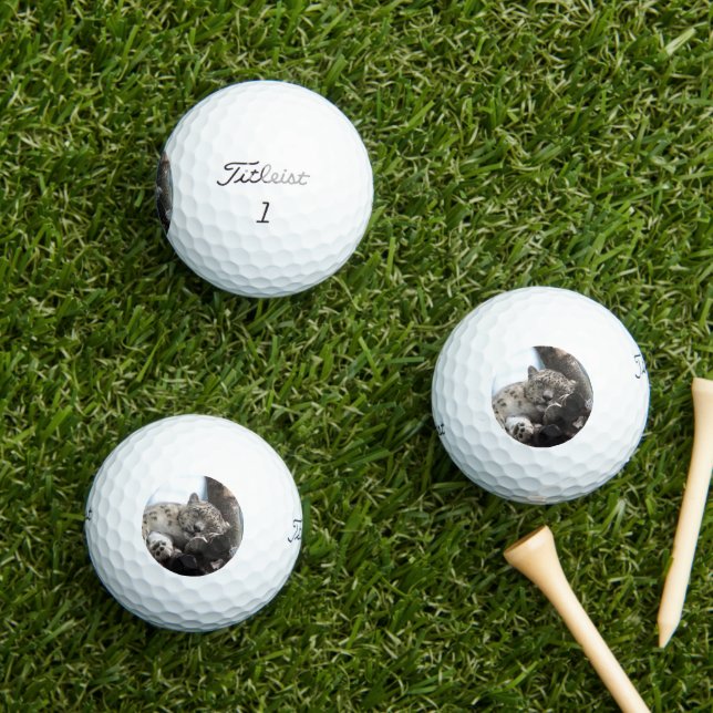 Balles De Golf Leopard 002 (Herbe in situ)