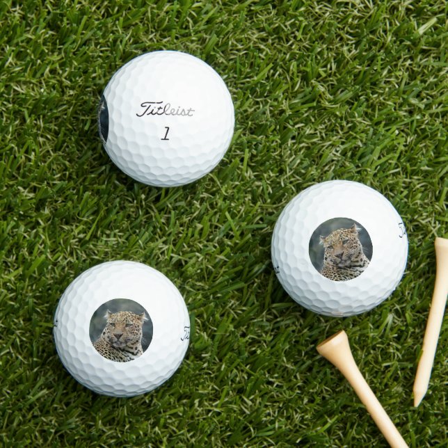 Balles De Golf Leopard 006 (Herbe in situ)