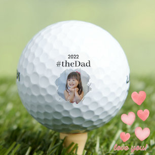 Balles De Golf #lePapa, Année et Photo personnalisée