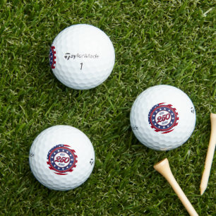 Balles De Golf Les 250 ans d'Amérique avec le drapeau des États-U