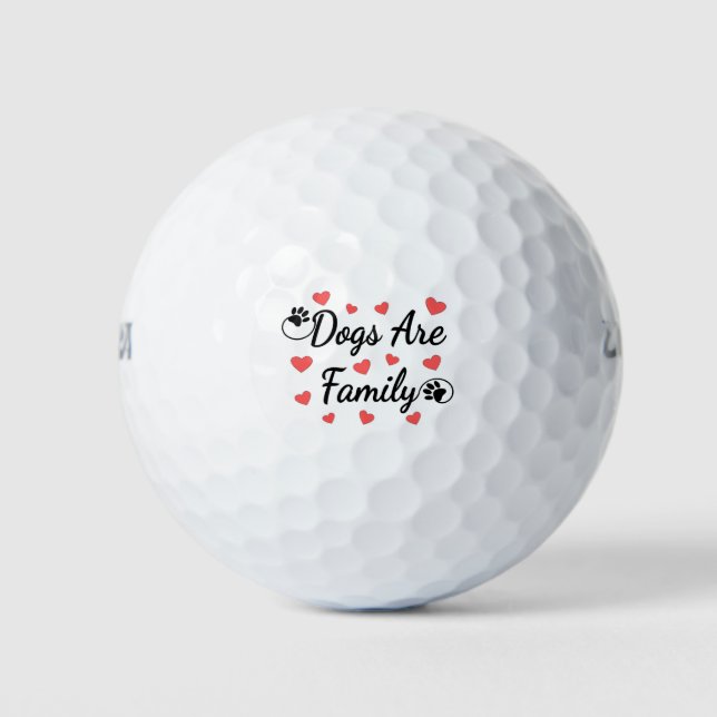 Balles De Golf Les Chiens Sont De La Typographie Familiale Pour L (Devant)