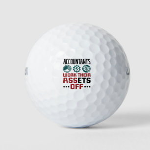 Balles De Golf Les Comptables Travaillent Leurs Actifs Sur La Com