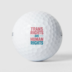 Balles De Golf Les droits transgenres sont une fierté transgenre 