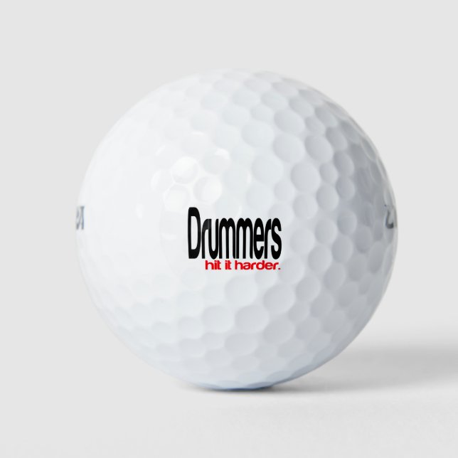 Balles De Golf Les Drummers Atteignent Plus Dur (Devant)