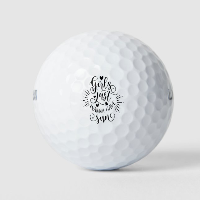 Balles De Golf Les filles veulent juste s'amuser (Devant)
