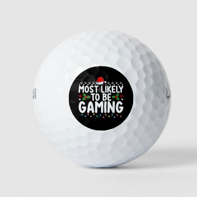 Balles De Golf Les Joueurs De Jeux Vidéo Les Plus Probables (Devant)