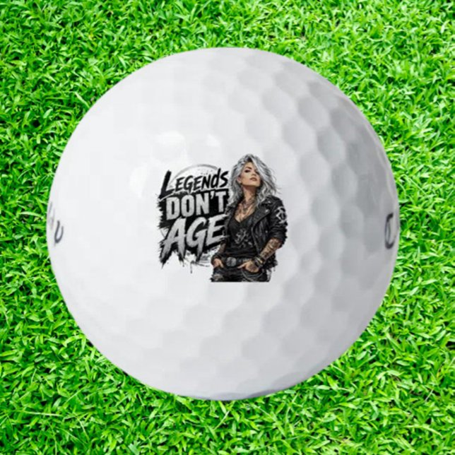 Balles De Golf Les légendes ne vieillissent pas, Edgy (Play legendary. Upgrade your game now.)