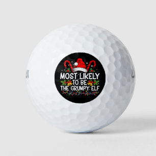 Balles De Golf Les Plus Probables D'Être L'Elfe Grumpy Drôle Noël