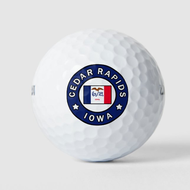 Balles De Golf Les rapides de cèdre Iowa (Devant)