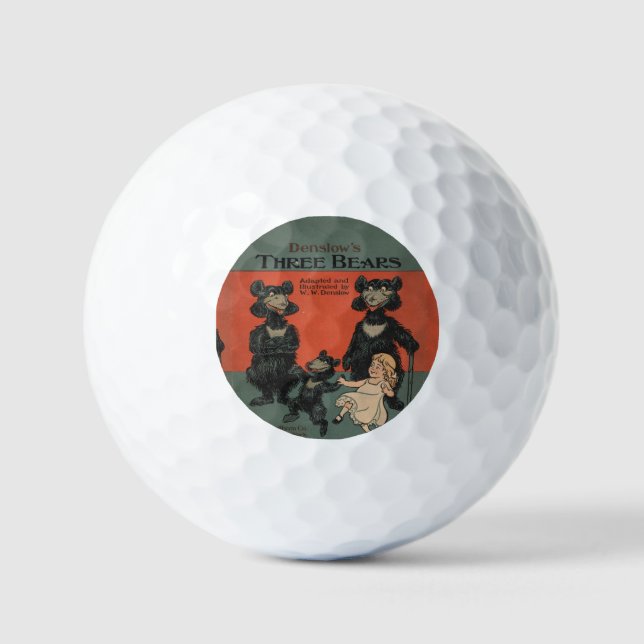 Balles De Golf Les Trois Bears Golf Balls (Recto)