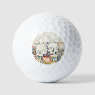 Balles De Golf Les trois crânes de Paul Cézanne Peinture classiqu