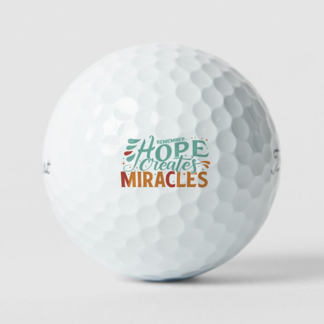 Balles De Golf L'espoir crée des miracles (Recto)