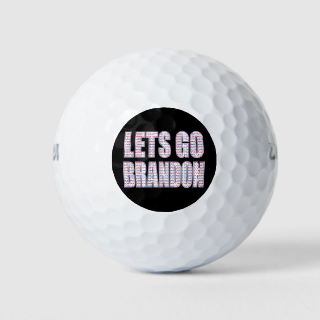 Balles De Golf LETS-GO-BRANDON-Whiteeps (Devant)
