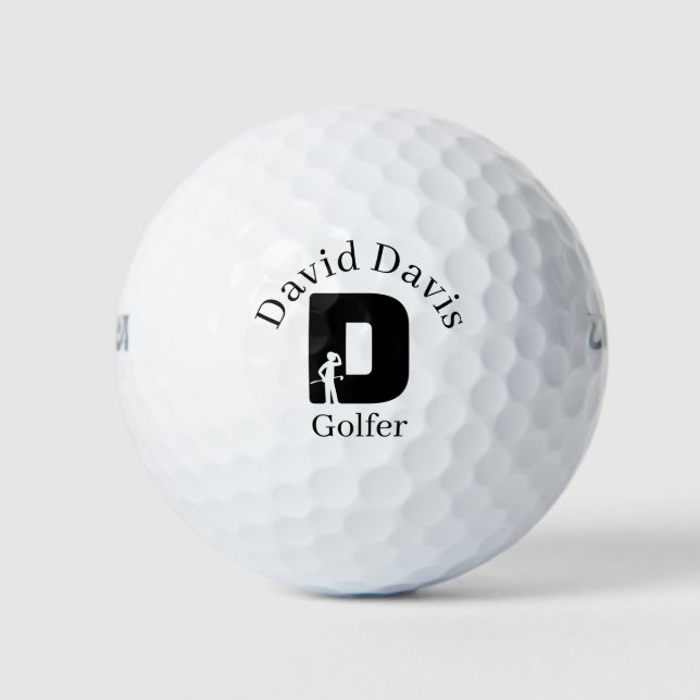 BALLES DE GOLF LETTRE GOÛT D (Devant)