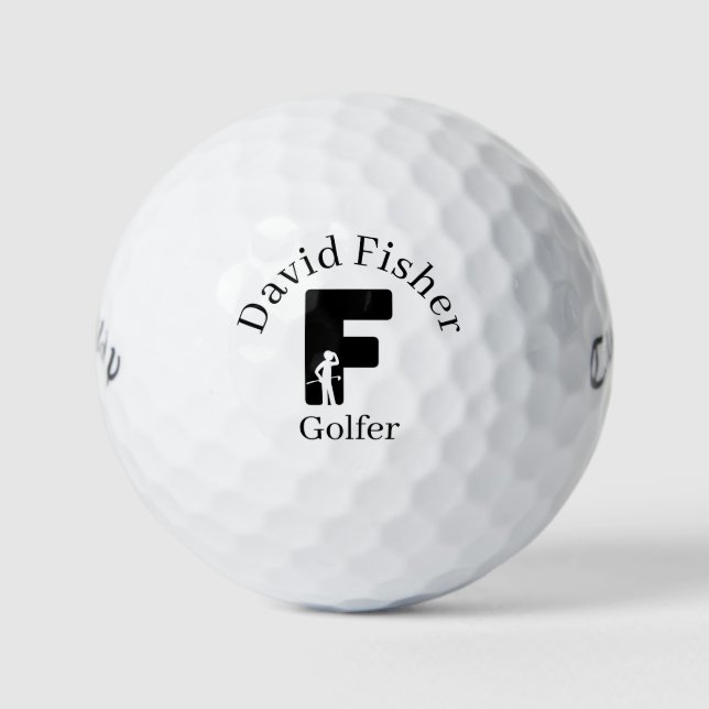 BALLES DE GOLF LETTRE GOÛT F (Devant)
