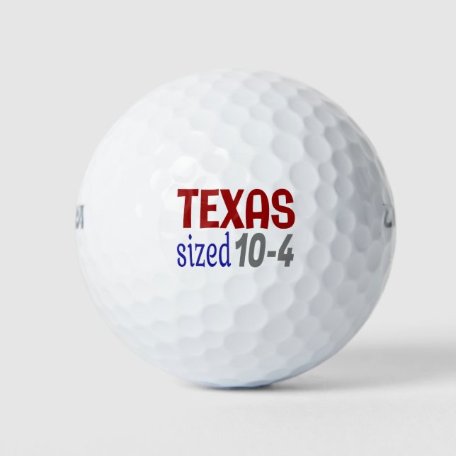 Balles De Golf Lettre Kenny de taille Texas 10-4 (Devant)