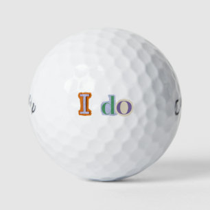 Balles De Golf Lettres de scrapbooking 'Je le veux' Cadeau de mar