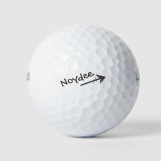 Balles De Golf Lettres noires et flèche sur votre