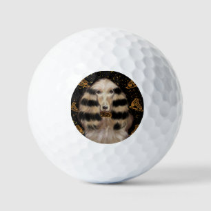 BALLES DE GOLF LÉVRIER AFGHAN OR