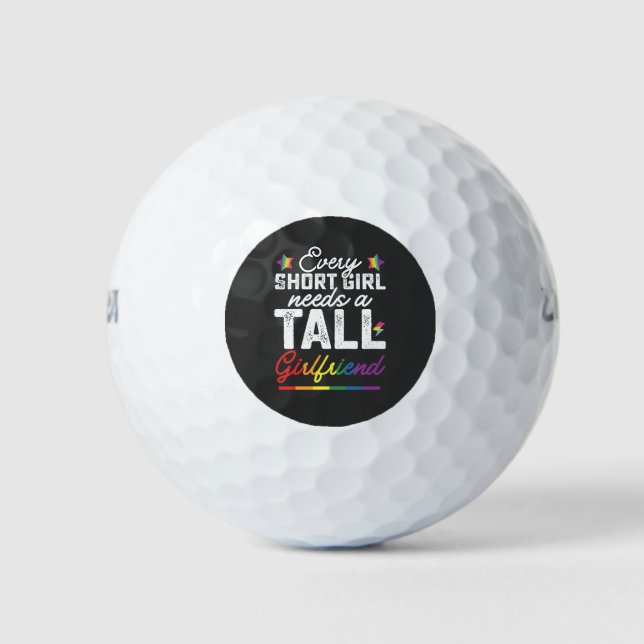 Balles De Golf LGBT Chaque Petite Fille A Besoin D'Une Grande Fil (Devant)