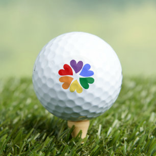 Balles De Golf LGBTQ FIDE Circle of Hearts Golf Balls