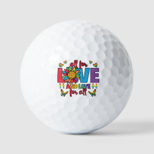 Balles De Golf LGBTQ - Tout pour l'amour et l'amour pour tous
