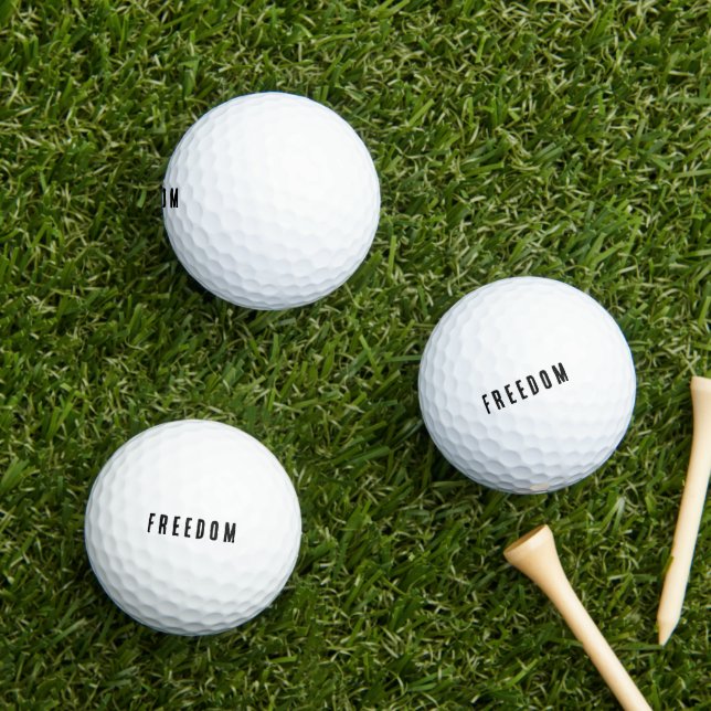 Balles De Golf Liberté Minimaliste  (Herbe in situ)